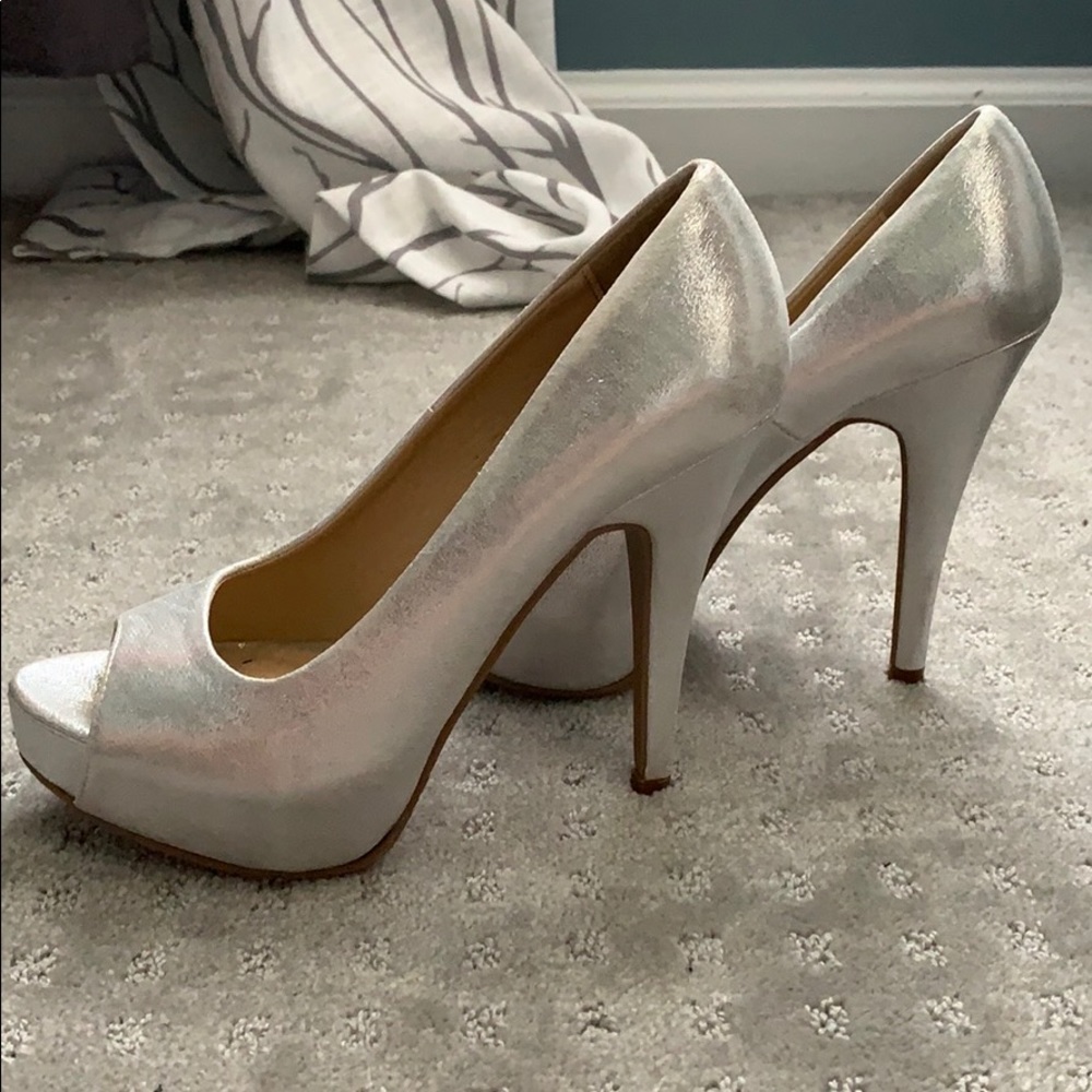 Silver heels